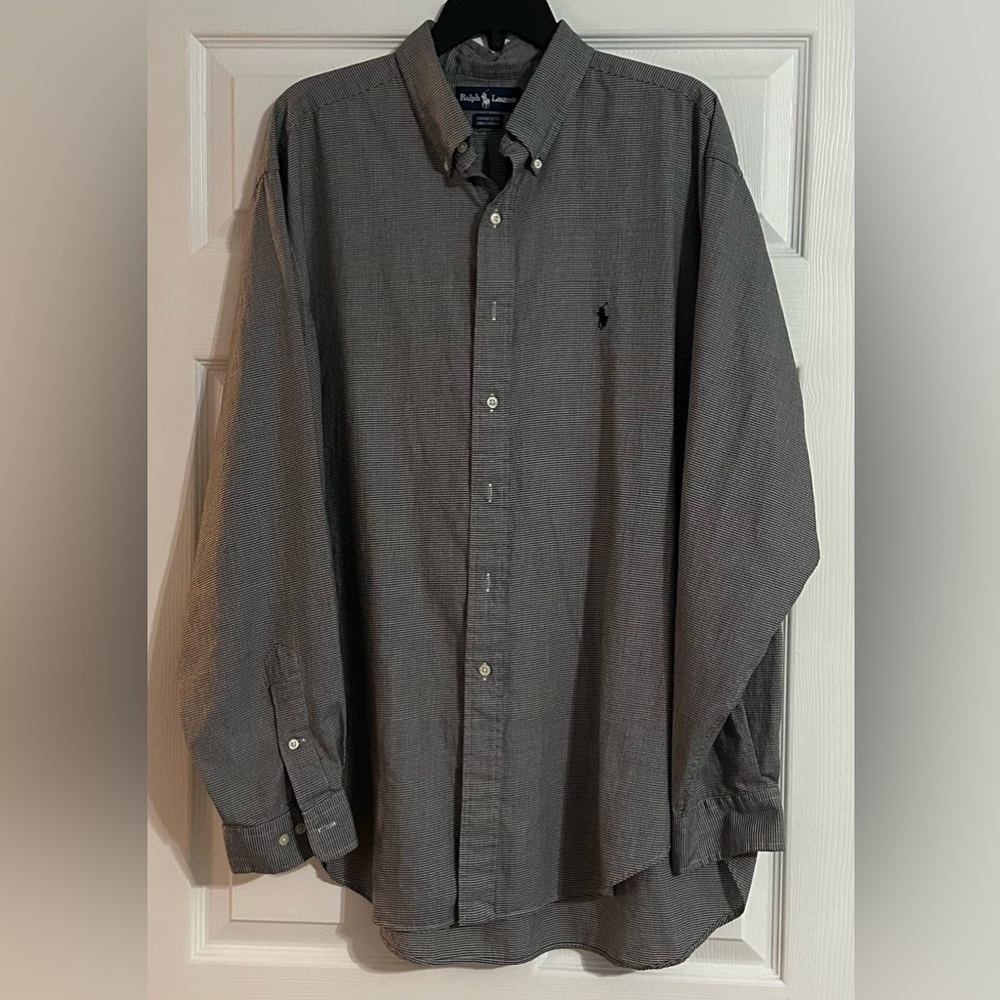 Ralph Lauren Men’s Yarmouth 100% cotton button-down - size XL